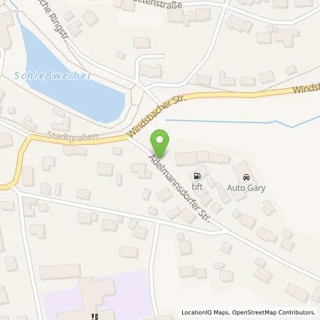 Standortübersicht der Tankstelle Auto Gary GmbH in 91639 Wolframs-Eschenbach