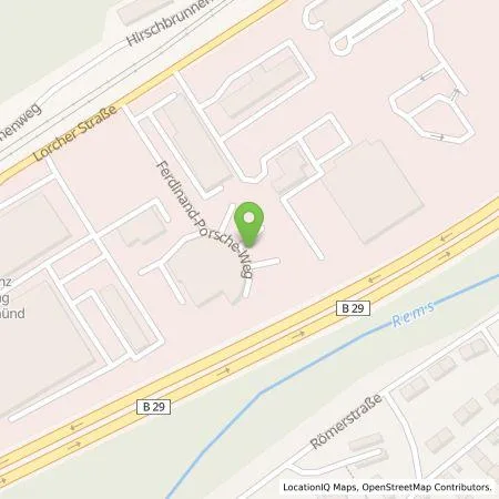 Standortübersicht der Tankstelle Hahn Sportwagen Schwäbisch Gmünd GmbH in 73529 Schwäbisch Gmünd