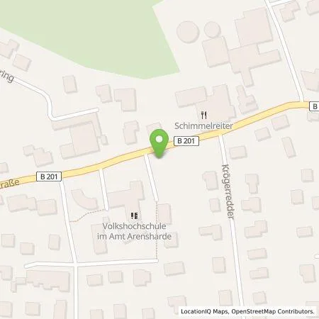 Standortübersicht der Tankstelle Gemeinde Silberstedt in 24887 Silberstedt