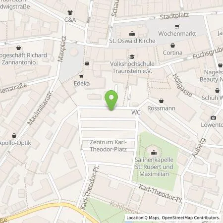Standortübersicht der Tankstelle Stadtwerke Traunstein GmbH & Co. KG in 83278 Traunstein