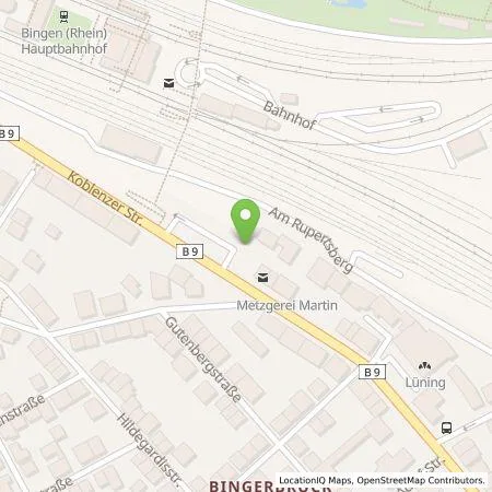 Standortübersicht der Tankstelle Stadtwerke Bingen in 55411 Bingen am Rhein