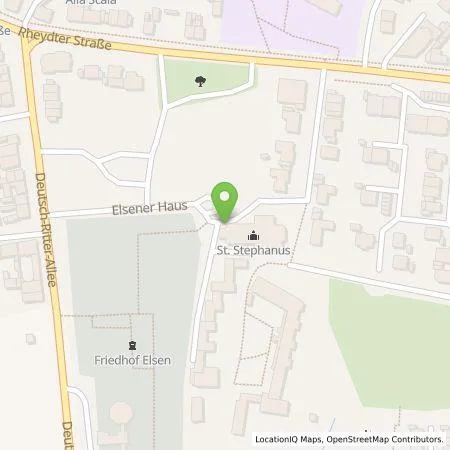 Standortübersicht der Tankstelle Katholische Kirchengemeinde St.Stephanus Elsen in 41515 Grevenbroich