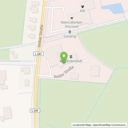 Standortübersicht der Tankstelle Stadt Garding in 25836 Garding