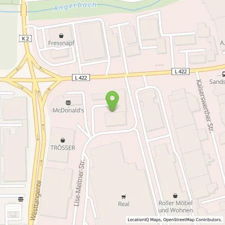 Standortübersicht der Tankstelle LLM Ladelösung GmbH in 40878 Ratingen