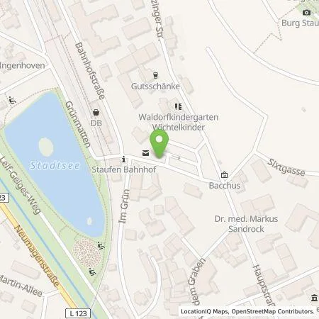 Standortübersicht der Tankstelle Stadtwerke MüllheimStaufen GmbH in 79219 Staufen