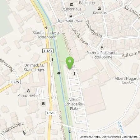 Standortübersicht der Tankstelle Stadtwerke MüllheimStaufen GmbH in 79219 Staufen