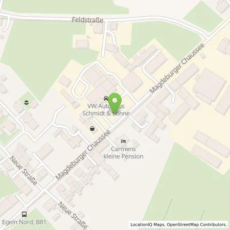 Standortübersicht der Tankstelle Autohaus Schmidt & Söhne GmbH in 39435 Egeln