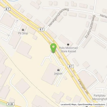 Standortübersicht der Tankstelle Glinicke Energie+Service GmbH in 34123 Kassel