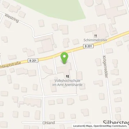 Standortübersicht der Tankstelle Stadtwerke Husum GmbH in 24887 Silberstedt