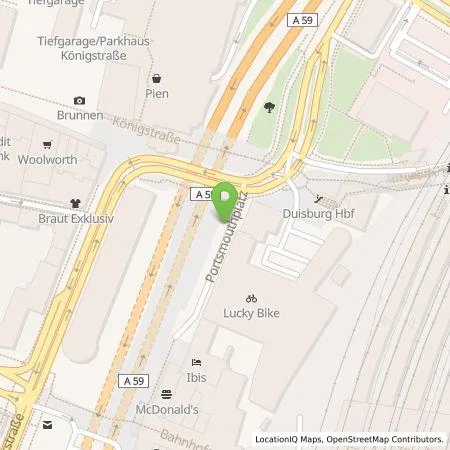 Standortübersicht der Tankstelle Stadtwerke Duisburg AG in 47051 Duisburg
