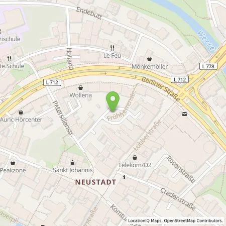 Standortübersicht der Tankstelle Q1 Energie AG in 32052 Herford