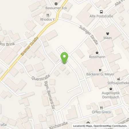 Standortübersicht der Tankstelle E.ON Drive GmbH in 27211 Bassum