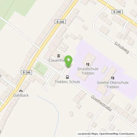 Standortübersicht der Tankstelle E.ON Drive GmbH in 14959 Trebbin