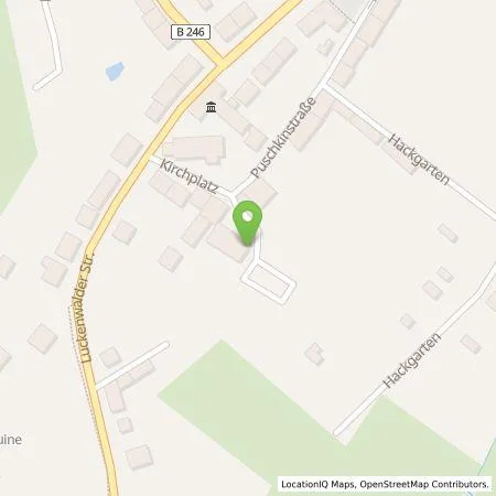 Standortübersicht der Tankstelle E.ON Drive GmbH in 14959 Trebbin