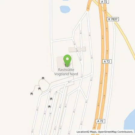 Standortübersicht der Tankstelle E.ON Drive GmbH in 08527 Plauen