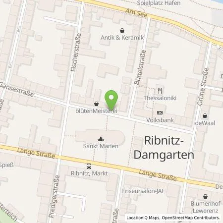 Standortübersicht der Tankstelle E.ON Drive GmbH in 18211 Ribnitz (Damgarten)