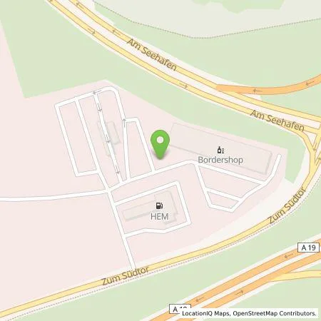 Standortübersicht der Tankstelle E.ON Drive GmbH in 18147 Rostock