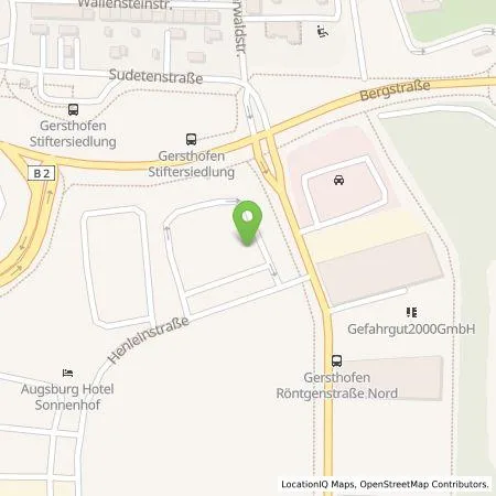 Standortübersicht der Tankstelle E.ON Drive GmbH in 86368 Gersthofen