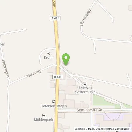 Standortübersicht der Tankstelle E.ON Drive GmbH in 25436 Uetersen