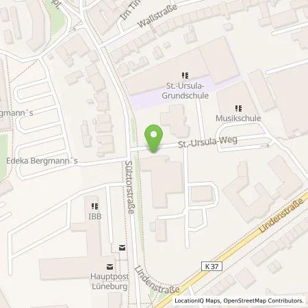 Standortübersicht der Tankstelle E.ON Drive GmbH in 21335 Lüneburg