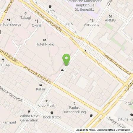 Standortübersicht der Tankstelle E.ON Drive GmbH in 40210 Düsseldorf