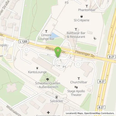 Standortübersicht der Tankstelle E.ON Drive GmbH in 70567 Stuttgart