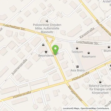 Standortübersicht der Tankstelle E.ON Drive GmbH in 01309 Dresden