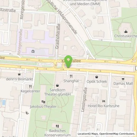 Standortübersicht der Tankstelle E.ON Drive GmbH in 76133 Karlsruhe