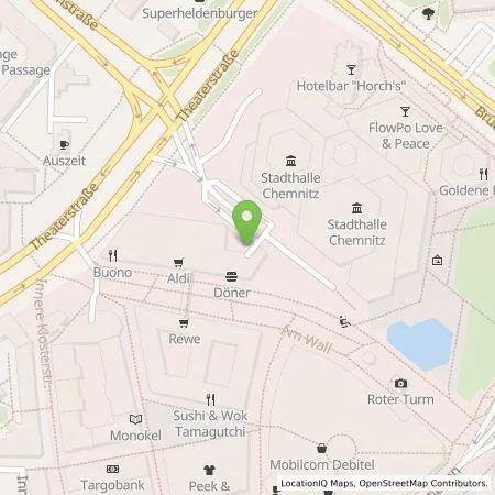 Standortübersicht der Tankstelle E.ON Drive GmbH in 09111 Chemnitz
