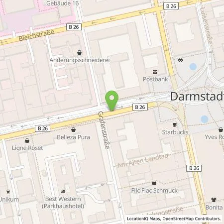 Standortübersicht der Tankstelle E.ON Drive GmbH in 64283 Darmstadt