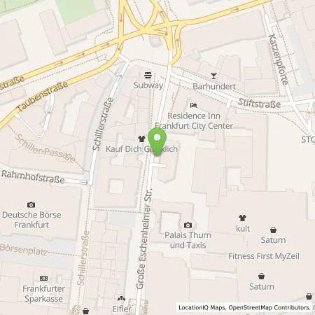 Standortübersicht der Tankstelle E.ON Drive GmbH in 60313 Frankfurt