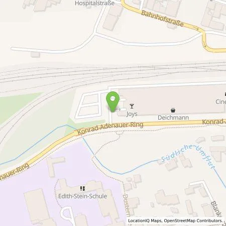 Standortübersicht der Tankstelle E.ON Drive GmbH in 59557 Lippstadt