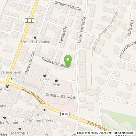 Standortübersicht der Tankstelle E.ON Drive GmbH in 87629 Füssen