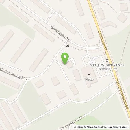 Standortübersicht der Tankstelle E.ON Drive GmbH in 15711 Königs Wusterhausen