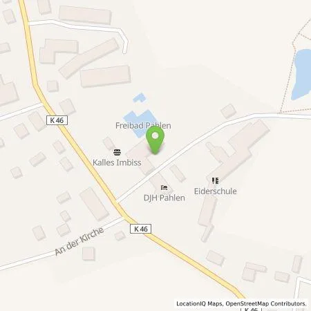 Standortübersicht der Tankstelle E.ON Drive GmbH in 25794 Pahlen