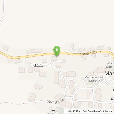 Standortübersicht der Tankstelle E.ON Drive GmbH in 54441 Mannebach