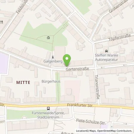 Standortübersicht der Tankstelle E.ON Drive GmbH in 15517 Fürstenwalde