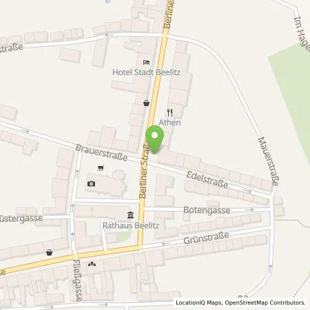 Standortübersicht der Tankstelle E.ON Drive GmbH in 14547 Beelitz