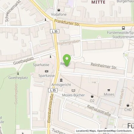 Standortübersicht der Tankstelle E.ON Drive GmbH in 15517 Fürstenwalde