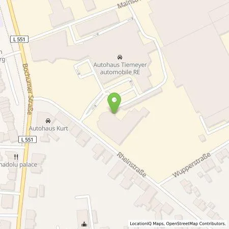 Standortübersicht der Tankstelle E.ON Drive GmbH in 45663 Recklinghausen