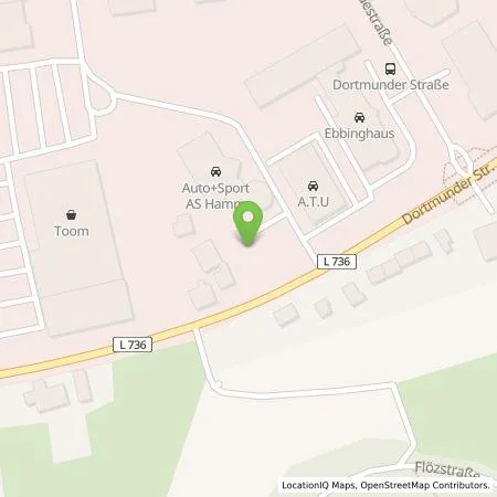 Standortübersicht der Tankstelle E.ON Drive GmbH in 59067 Hamm