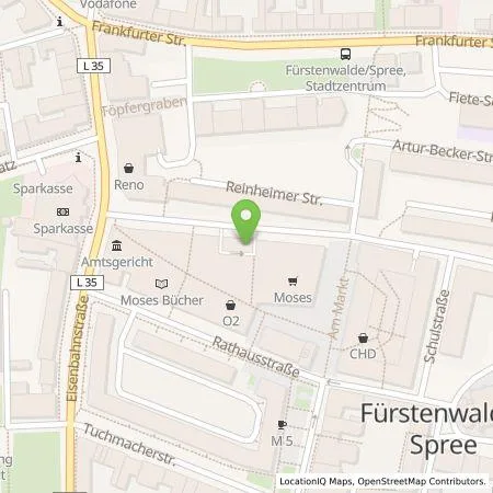 Standortübersicht der Tankstelle E.ON Drive GmbH in 15517 Fürstenwalde