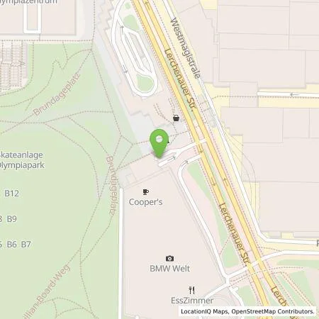 Standortübersicht der Tankstelle E.ON Drive GmbH in 80788 München