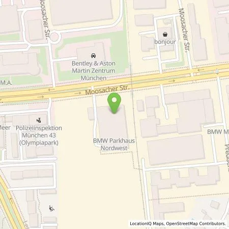 Standortübersicht der Tankstelle E.ON Drive GmbH in 80809 München