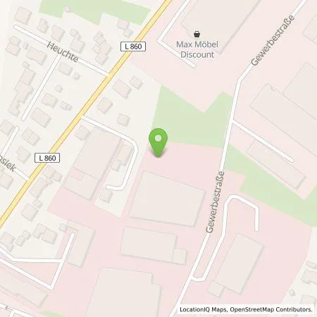 Standortübersicht der Tankstelle E.ON Drive GmbH in 32584 Löhne