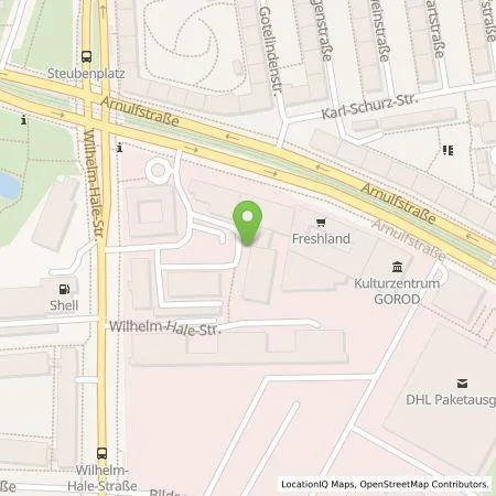 Standortübersicht der Tankstelle E.ON Drive GmbH in 80634 München