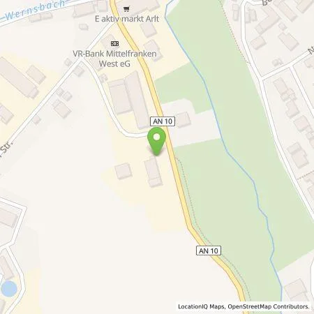 Standortübersicht der Tankstelle E.ON Drive GmbH in 91629 Weihenzell