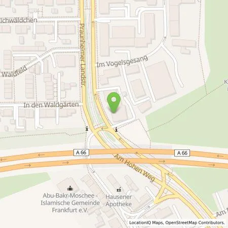 Standortübersicht der Tankstelle E.ON Drive GmbH in 60488 Frankfurt am Main