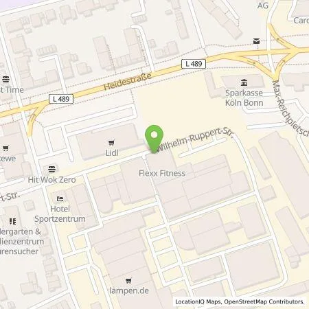Standortübersicht der Tankstelle E.ON Drive GmbH in 51147 Köln