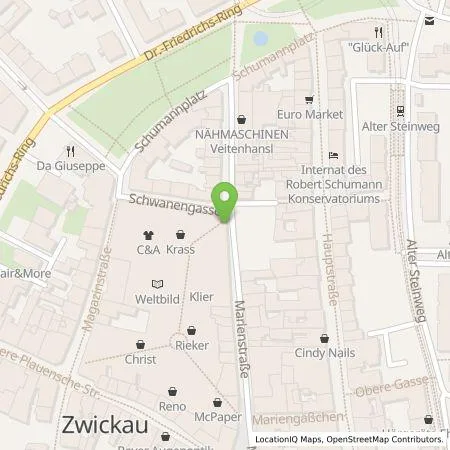 Standortübersicht der Tankstelle E.ON Drive GmbH in 08056 Zwickau